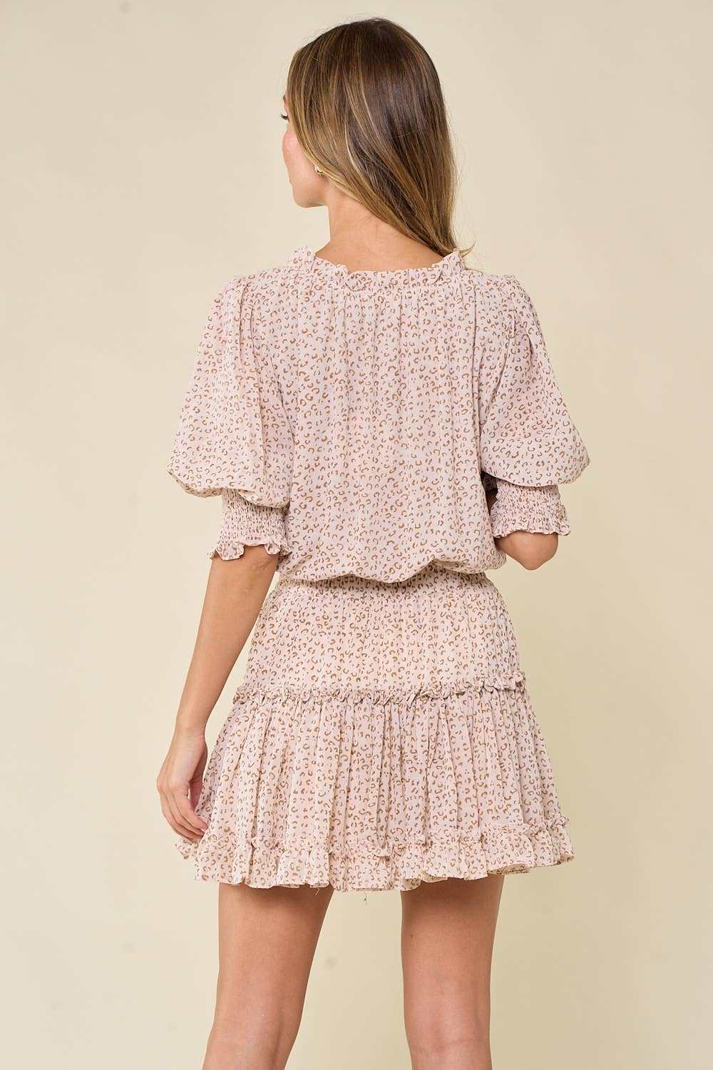 The Blushing Leopard Dress