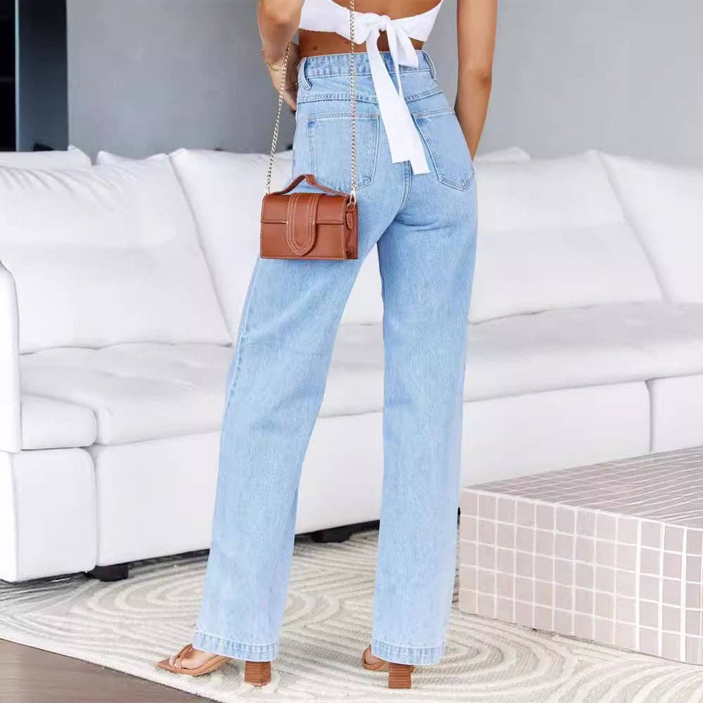 The Easy Street Wide Leg Jeans
