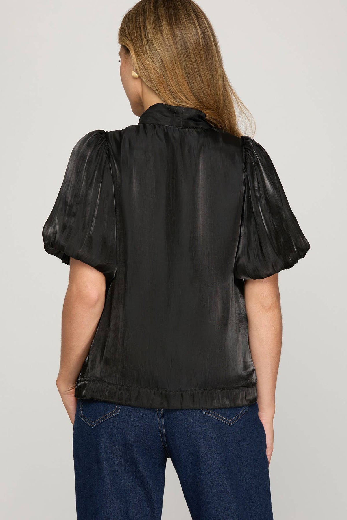 The Satin Bow Blouse