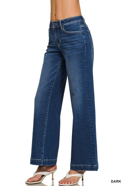 Zenana Classic Wide Leg Jeans