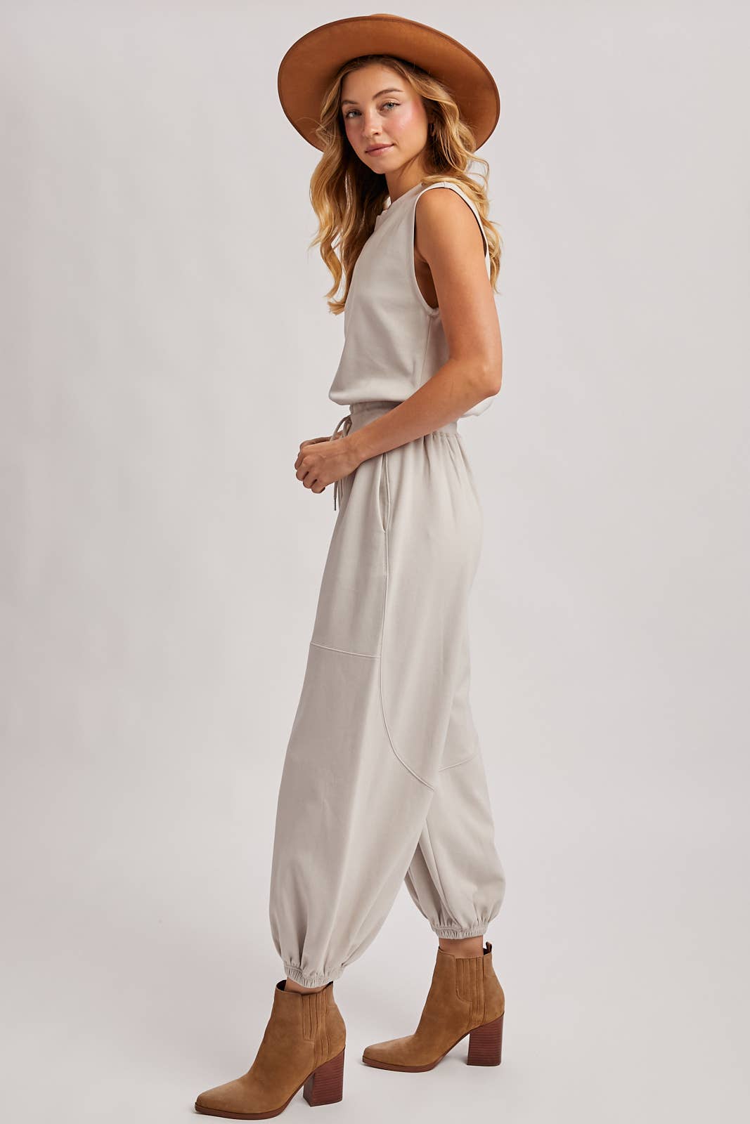 Off Duty Jogger Set- Bone