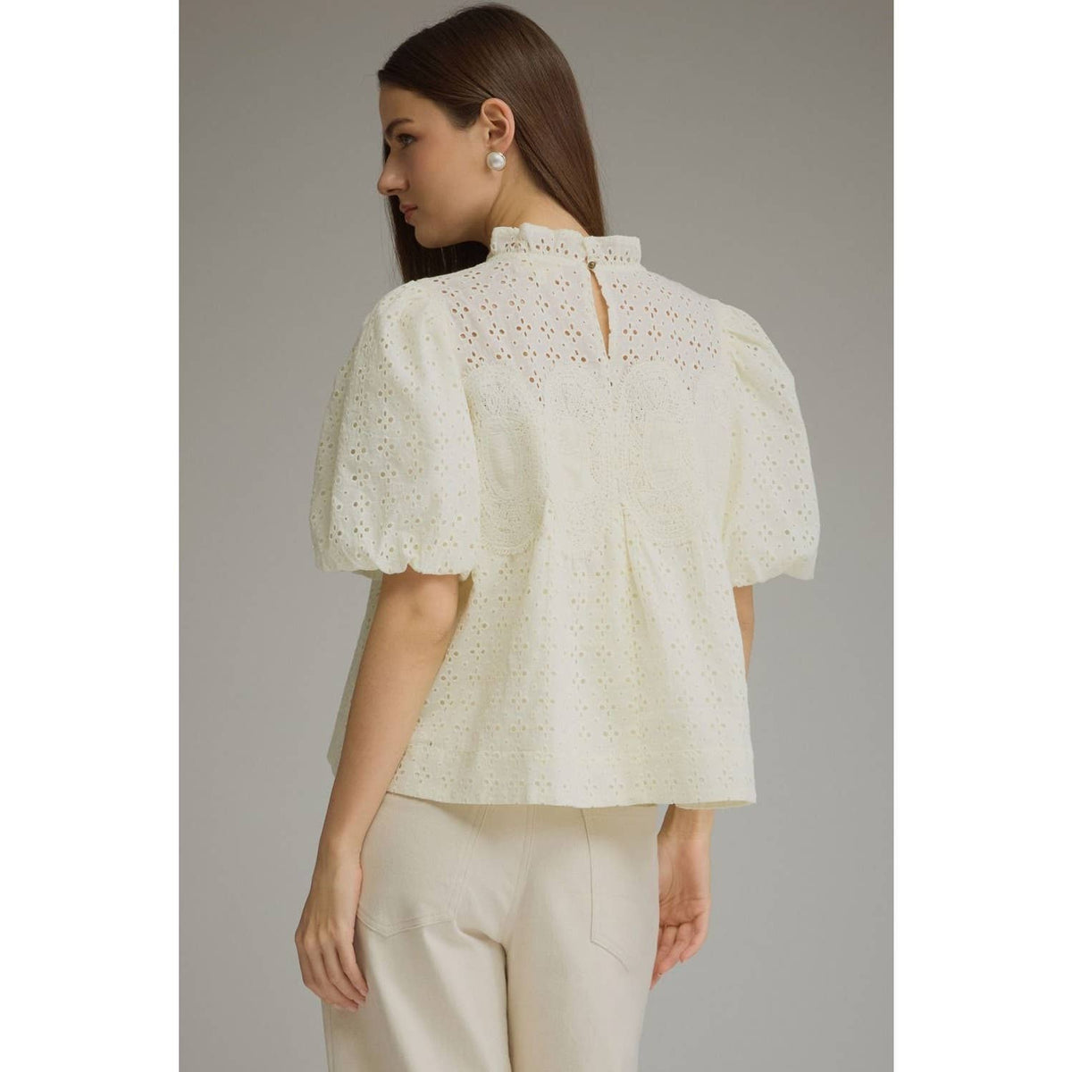 Southern Grace Eyelet Top