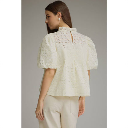 Southern Grace Eyelet Top