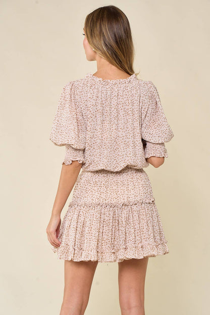 The Blushing Leopard Dress