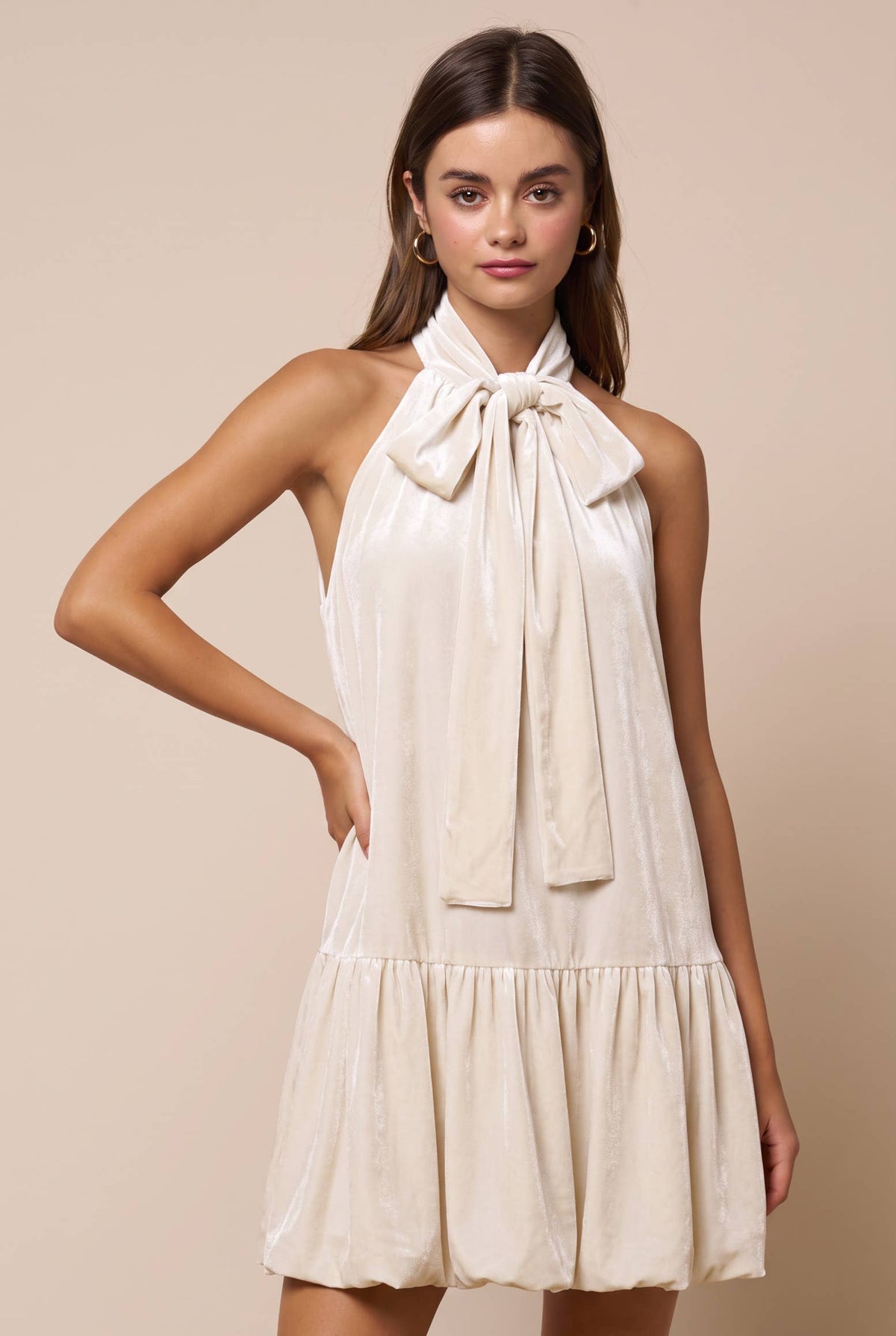 The Champagne Wishes Mini Dress