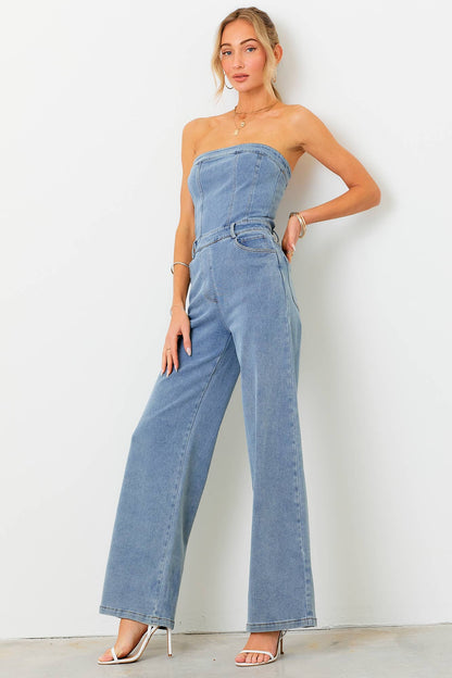 The Darling Denim Jumpsuit