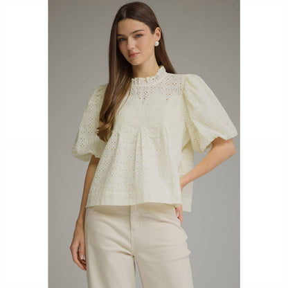 Southern Grace Eyelet Top