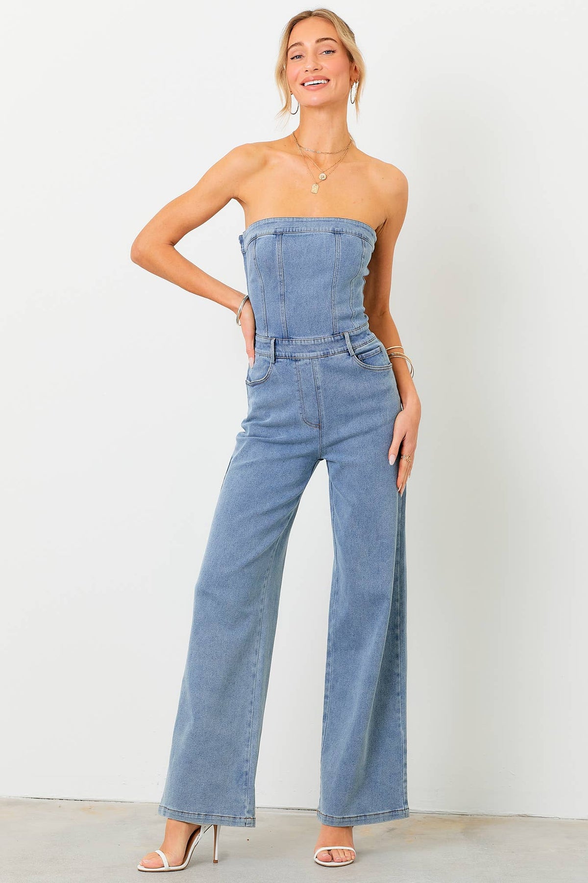 The Darling Denim Jumpsuit