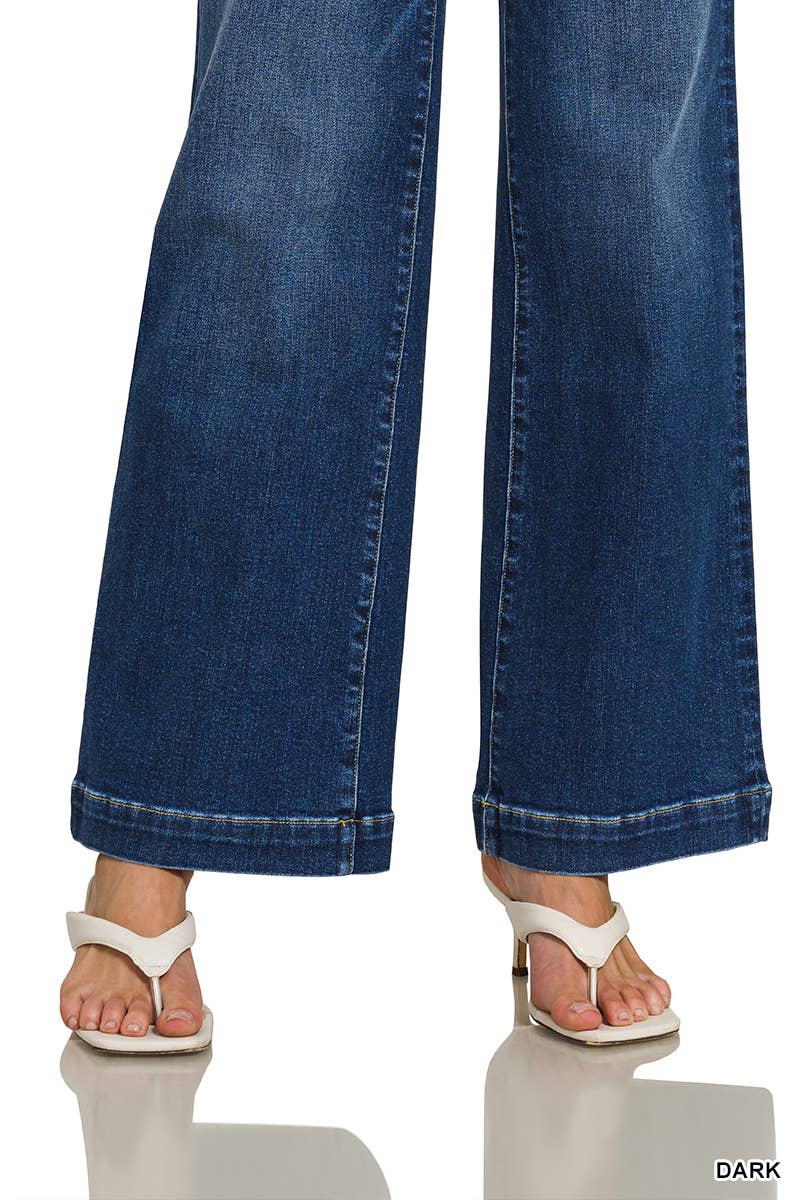 Zenana Classic Wide Leg Jeans