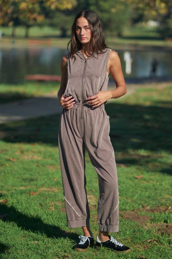 On The Go Hooded Jumpsuit