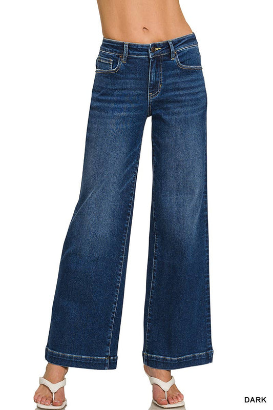 Zenana Classic Wide Leg Jeans