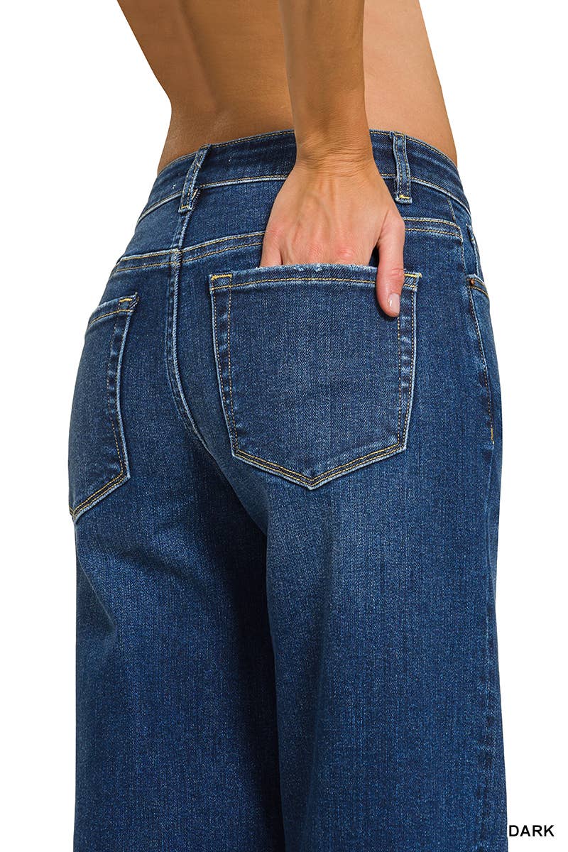 Zenana Classic Wide Leg Jeans