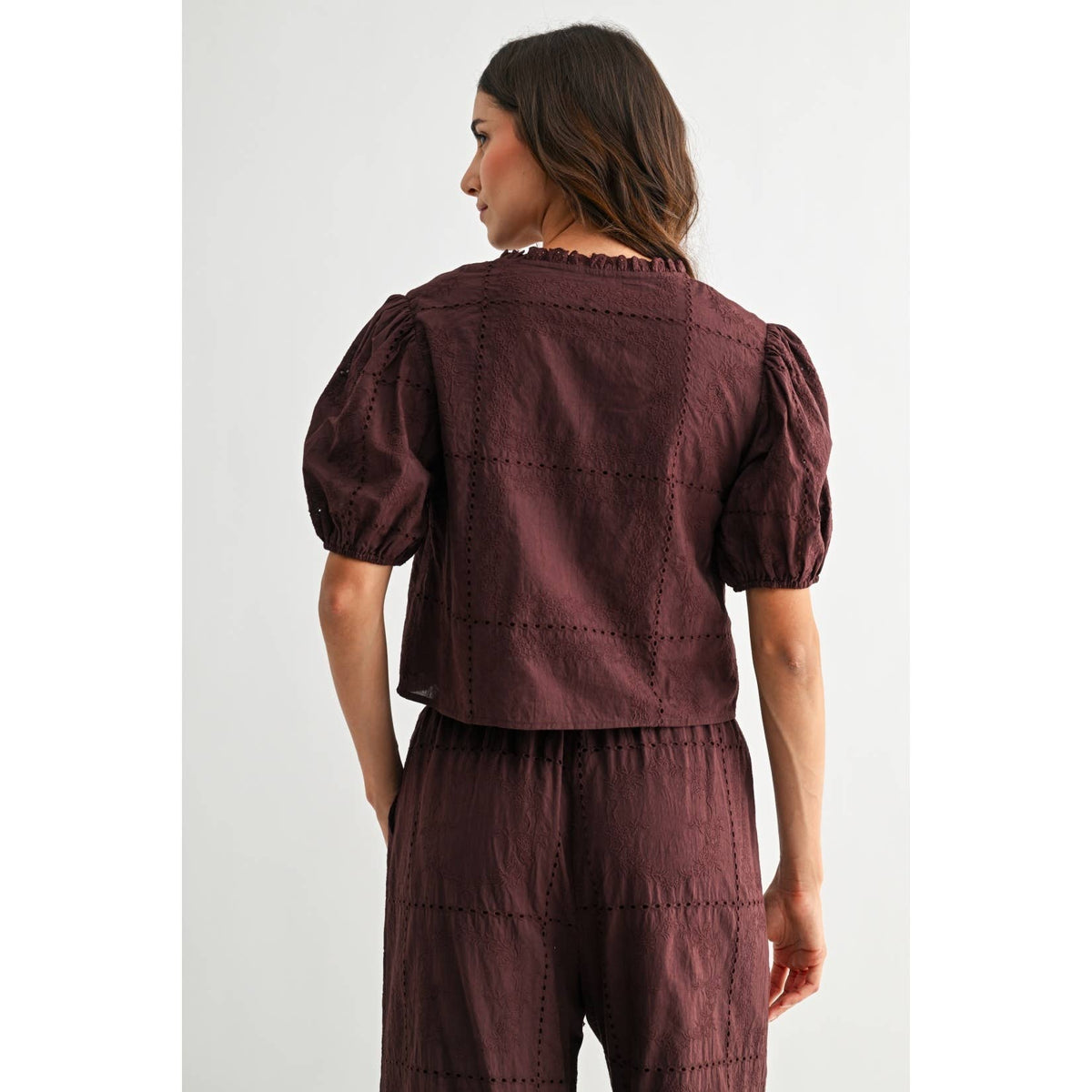 The Cocoa Tie-Front Blouse