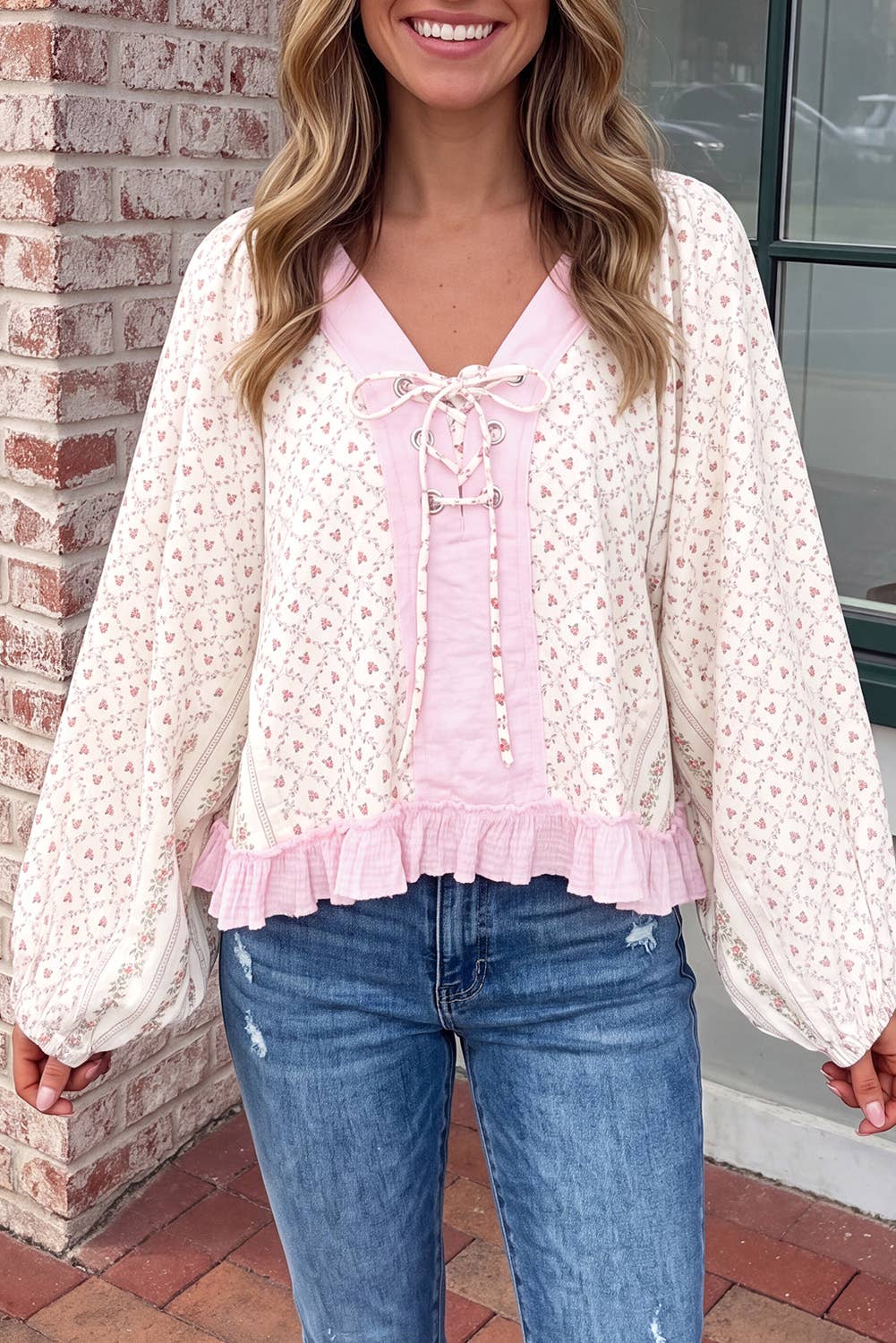The Sweet Heart Lace-Up Top
