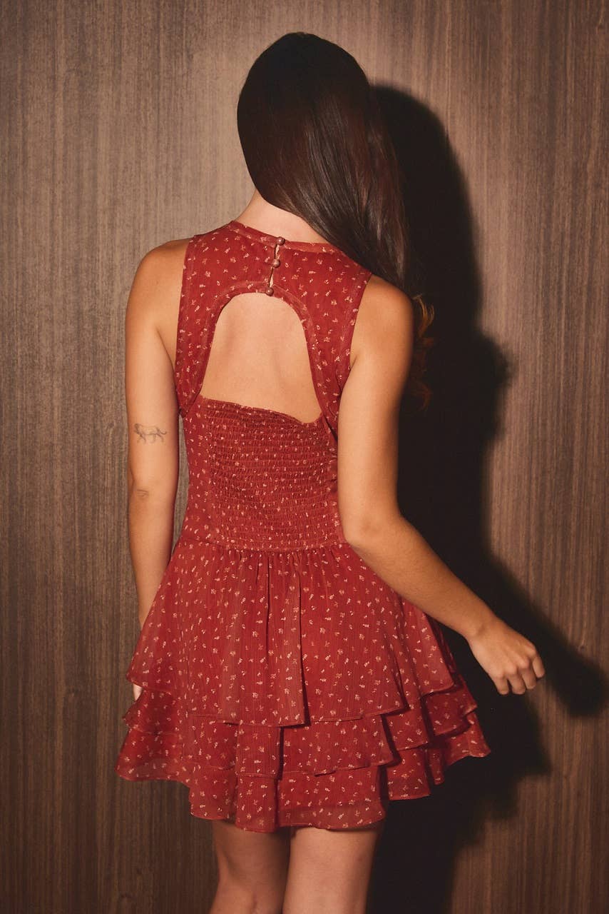 The Cinnamon Sunset Mini Dress