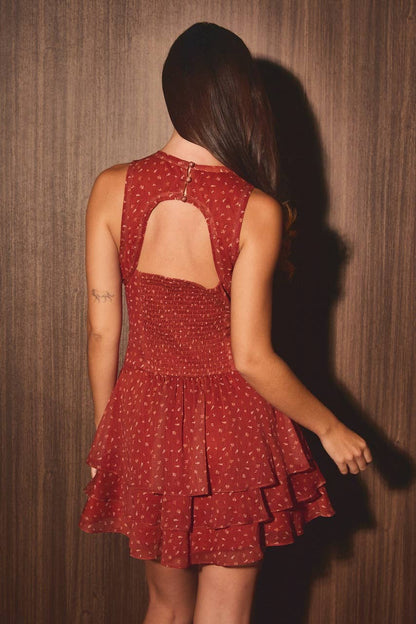 The Cinnamon Sunset Mini Dress