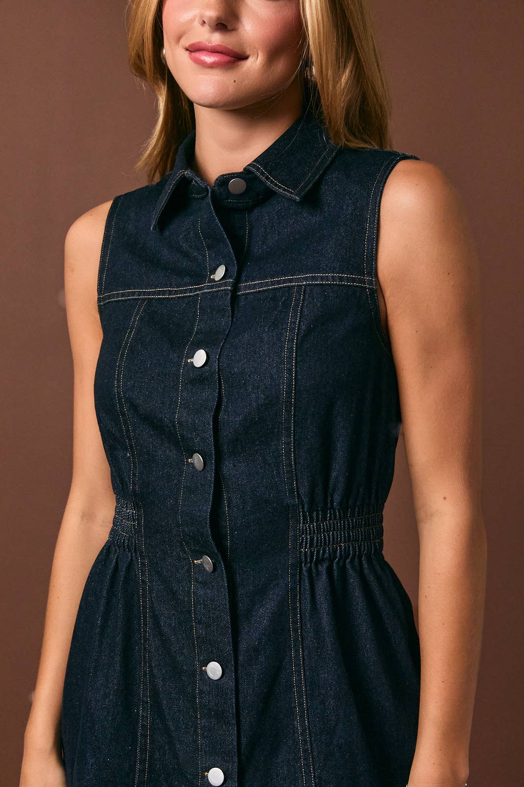The Midnight Denim Mini Dress