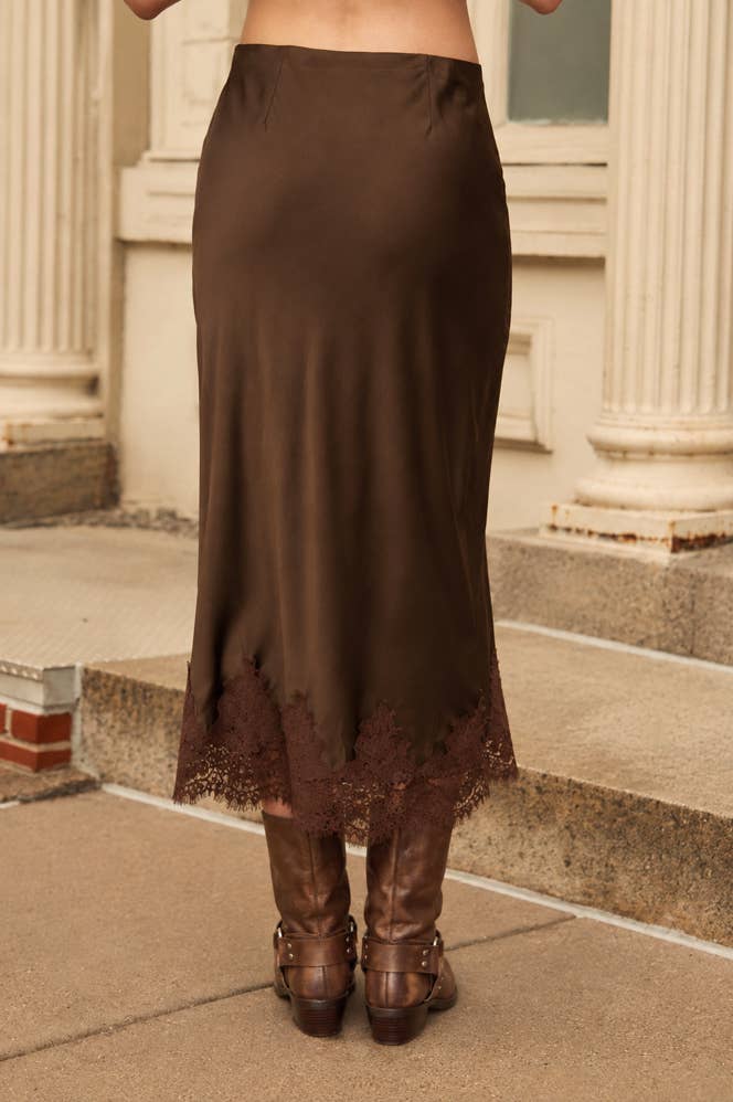 The Cocoa Romance Lace Skirt