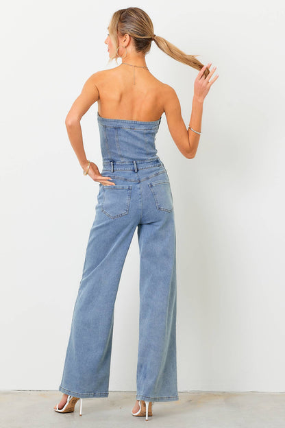 The Darling Denim Jumpsuit