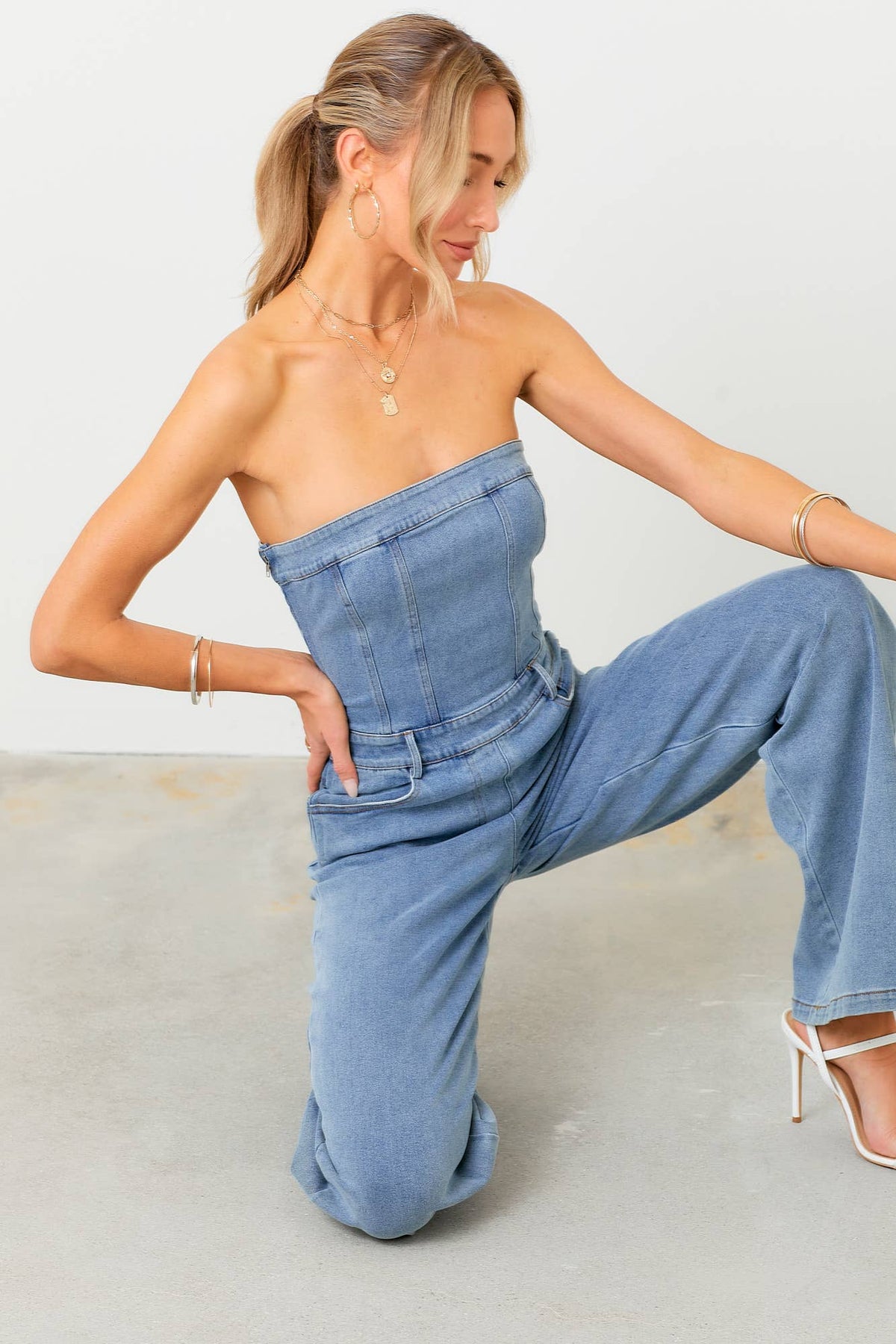 The Darling Denim Jumpsuit