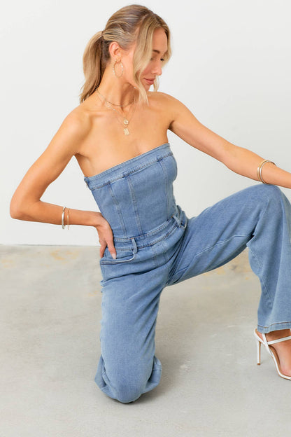 The Darling Denim Jumpsuit