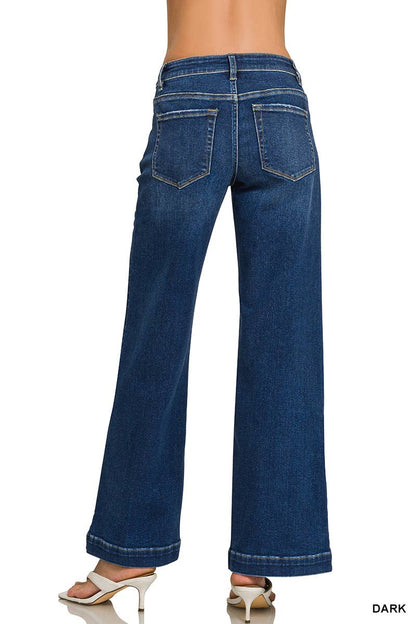 Zenana Classic Wide Leg Jeans