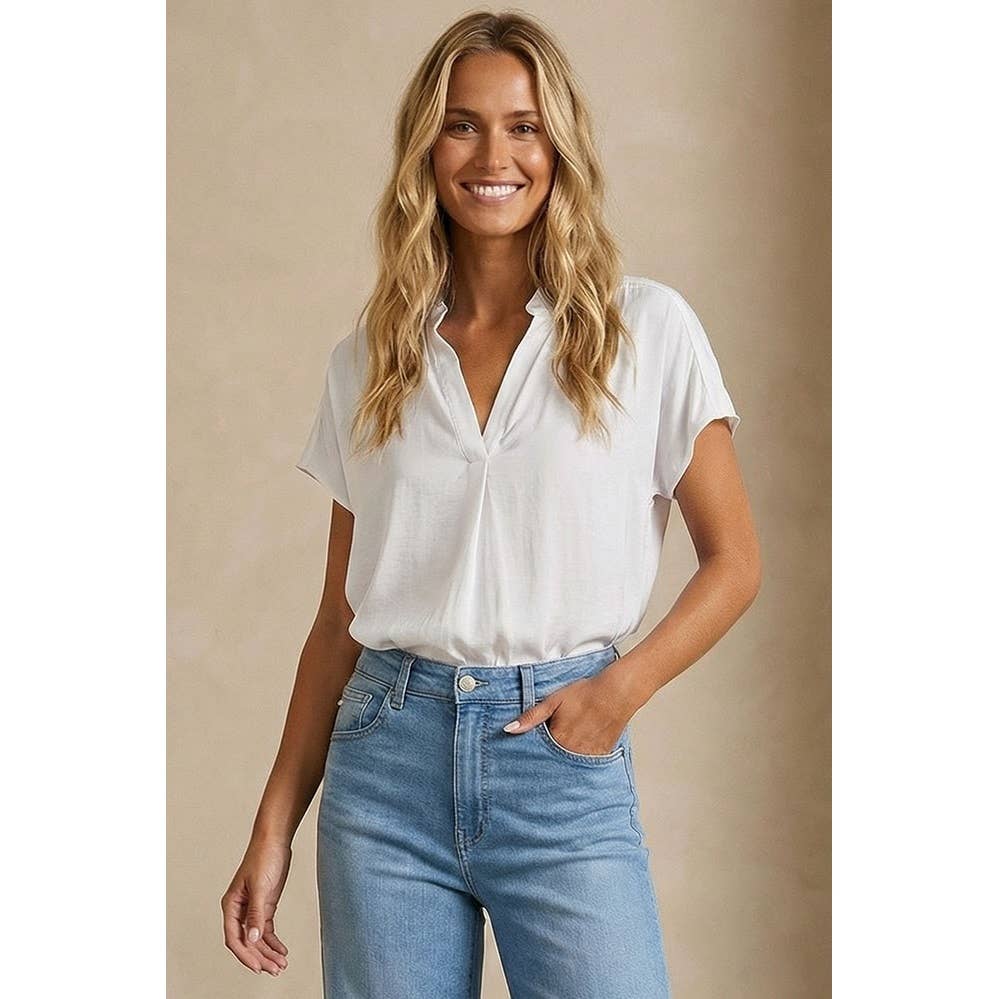 The Everyday Essential Blouse -White