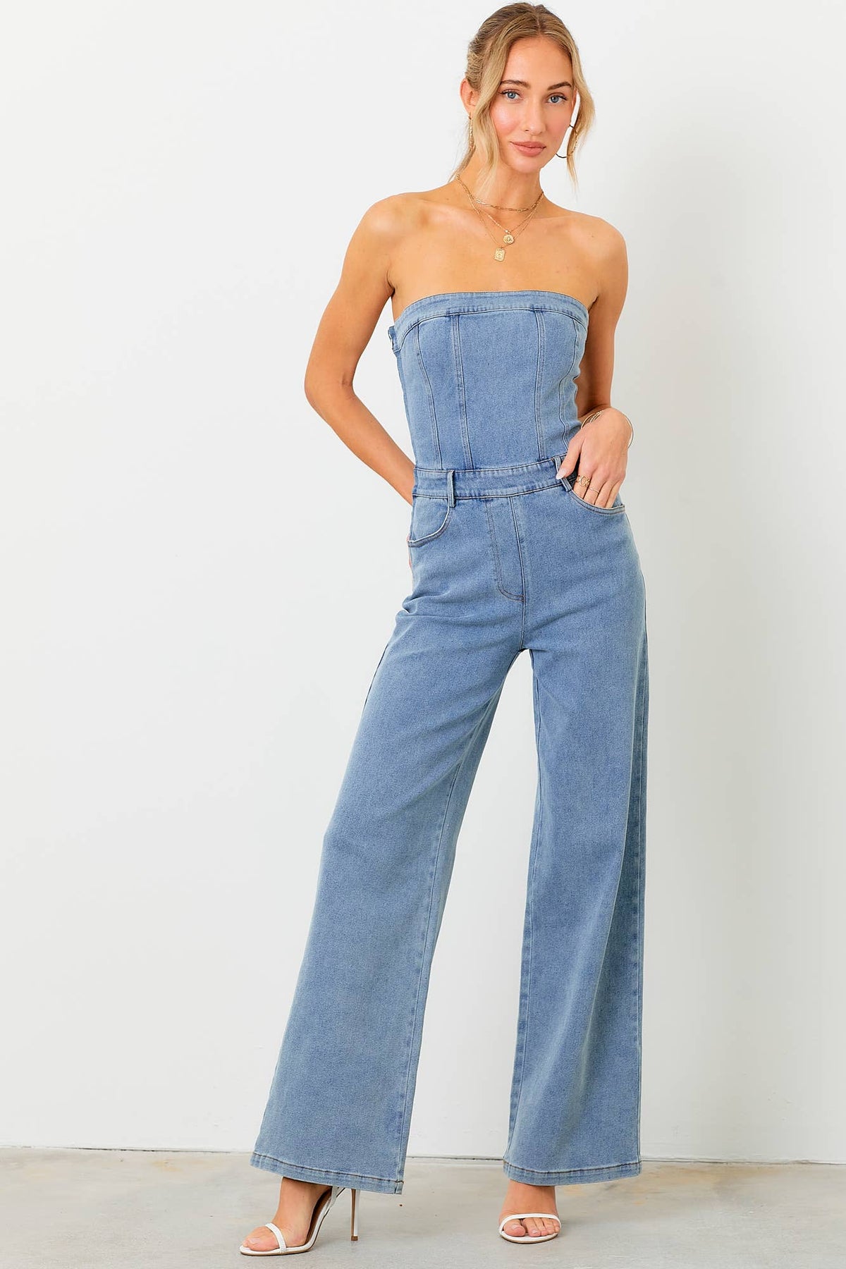 The Darling Denim Jumpsuit